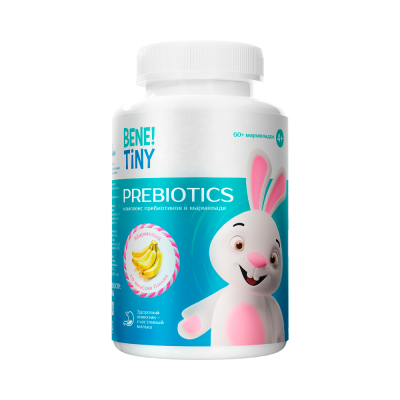 Детальное фото Bene! Tiny Prebiotics (60 паст) Банан