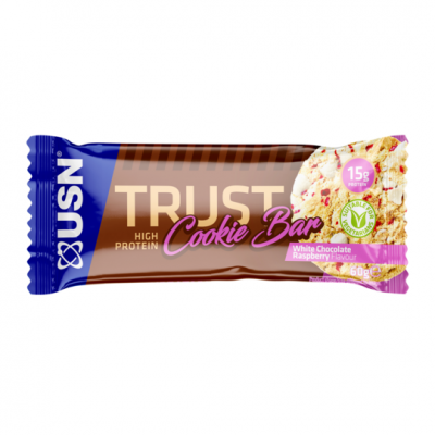 Детальное фото USN Trust Cookie Bar (60 гр) Белый шоколад и Малина