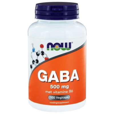Детальное фото NOW GABA 500 mg + B-6 2 mg (100 капс)
