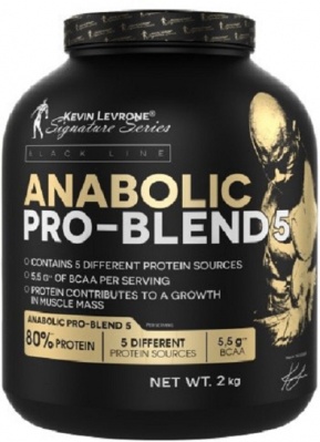 Детальное фото Kevin Levrone Anabolic Pro-Blend 5 (2000 гр) Клубника-банан