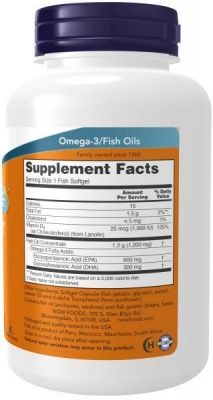 Детальное фото NOW Ultra Omega 3-D (90 гел. капс)