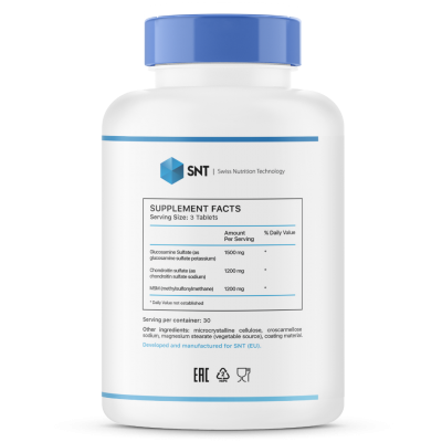 Детальное фото SNT Glucosamine & Chondroitin & MSM (90 табл)