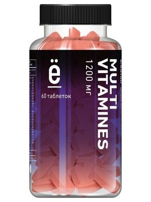 Детальное фото Ё-батон Multi Vitamines 1200 mg (60 табл)