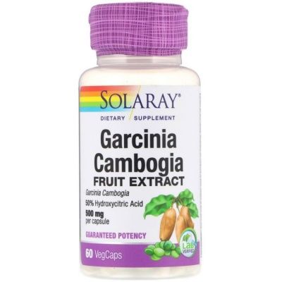 Детальное фото Solaray Garcinia Cambogia Fruit Extract 500 mg (60 вег. капс)