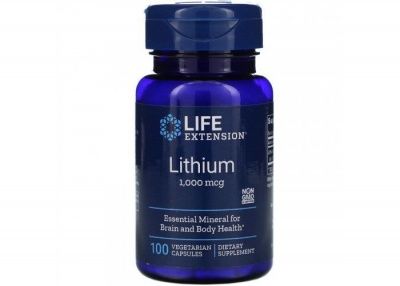 Детальное фото Life Extension Lithium 1000 mcg (100 капс)