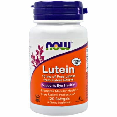 Детальное фото NOW Lutein 10 mg (120 гел. капс)