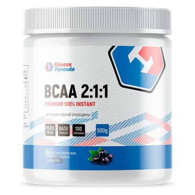 Детальное фото Fitness Formula BCAA 2:1:1 (500 гр) Черная смородина 