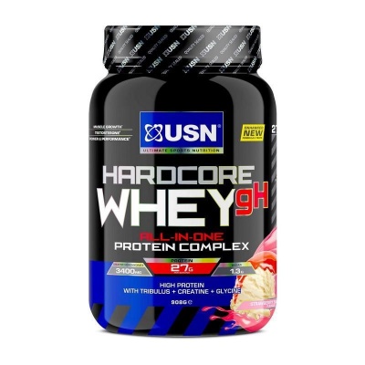 Детальное фото USN Hardcore Whey gH (908 гр) Клубника