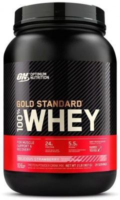Детальное фото Optimum Nutrition Gold Standard 100% Whey (0,9 кг) Вкусная клубника