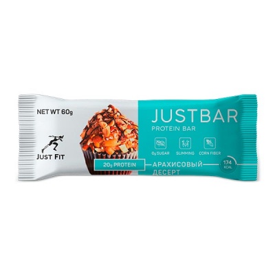 Детальное фото Just Fit JustBar (60 гр) Арахисовый десерт