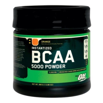 Детальное фото Optimum Nutrition BCAA 5000 Powder (380 гр) Апельсин