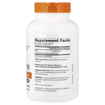 Детальное фото Doctor's Best MSM 1000 mg (180 капс)