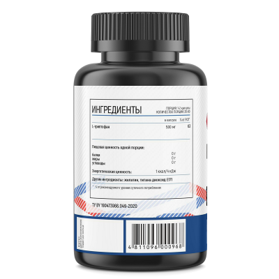 Детальное фото Fitness Formula L-Tryptophan 500 mg (60 капс)