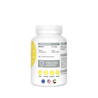 Детальное фото UltraSupps Vitamin D3 2000 IU (60 гел. капс)