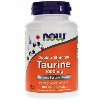 Анонс фото now taurine double strength 1000 mg (100 капс)