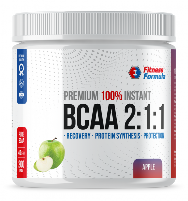 Детальное фото Fitness Formula BCAA 2:1:1 (200 гр) Яблоко