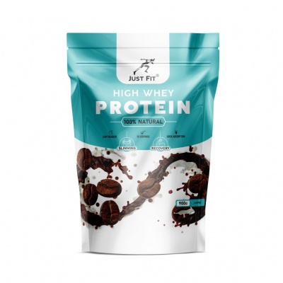 Детальное фото Just Fit High Whey Protein 76% (900 гр) пакет Кофе