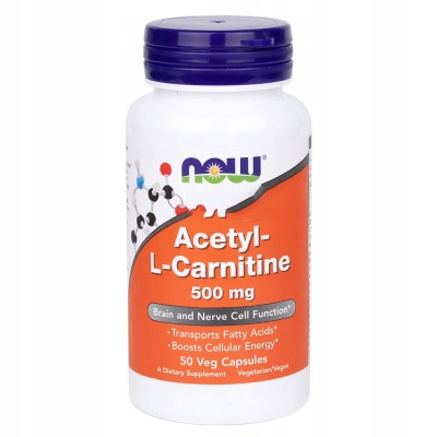 Детальное фото NOW Acetyl-L-Carnitine 500 mg (50 капс)