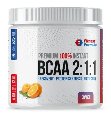 Детальное фото Fitness Formula BCAA 2:1:1 (200 гр) Апельсин