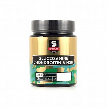 Анонс фото sportline glucosamine chondroitin & msm (300 гр) дыня