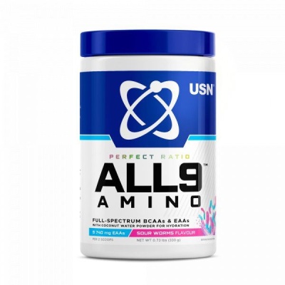 Детальное фото USN (SAR) All 9 Amino (330 гр) Кислый червячок