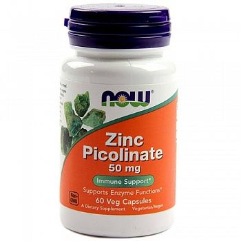 Анонс фото now zinc picolinate 50 mg (60 капс)
