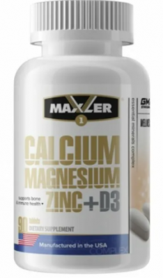 Детальное фото Maxler Calcium Zinc Magnesium + D3 (90 табл)