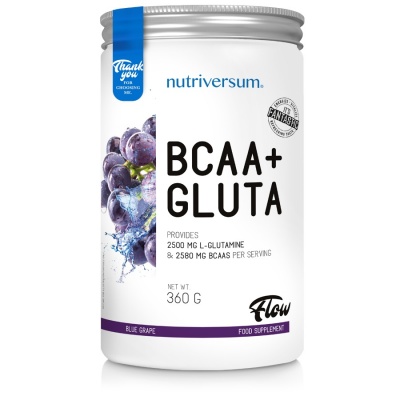 Детальное фото Nutriversum Flow BCAA + Gluta (360 гр) Синий виноград