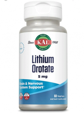 Детальное фото Kal Lithium Orotate 5 mg (60 вег. капс)