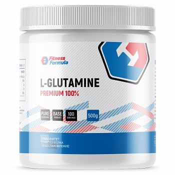 Анонс фото fitness formula l-glutamine (500 гр)