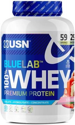 Детальное фото USN BlueLab 100% Whey Premium Protein (2 кг) Клубника