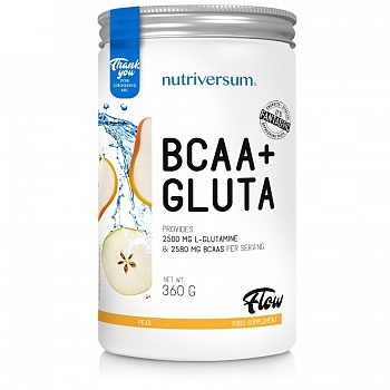 Анонс фото nutriversum flow bcaa + gluta (360 гр) груша