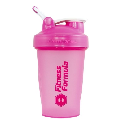 Детальное фото Fitness Formula Шейкер с держателем (400 мл) цвет Розовый