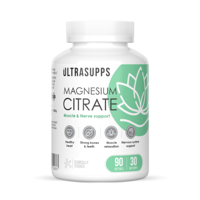 Детальное фото UltraSupps Magnesium Citrate (90 гел. капс)