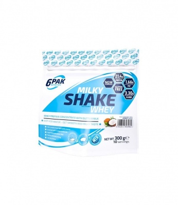 Детальное фото 6Pak Milky Shake Whey (300 гр) Арахисовое масло - Банан