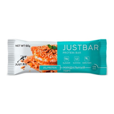 Детальное фото Just Fit JustBar (60 гр) Миндальный торт