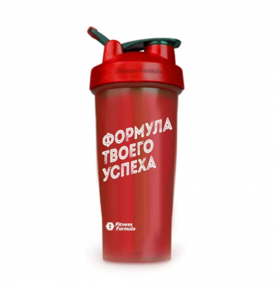 Детальное фото Fitness Formula Шейкер с держателем (600 мл) Красный