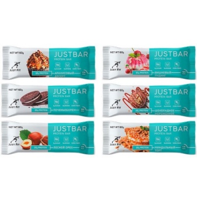 Детальное фото Just Fit JustBar (60 гр) Банановый торт с печеньем