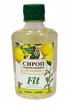 Анонс фото fitparad сироп низкокалорийный (250 мл) лимон-имбирь