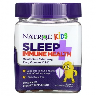 Детальное фото Natrol Kids Sleep+ Immune Health (50 жев. конфет) Ягода