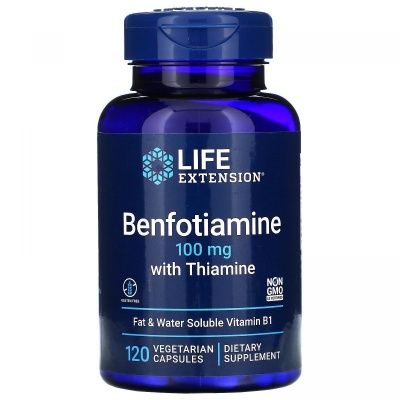 Детальное фото Life Extension Benfotiamine with Thiamine 100 mg (120 вег. капс)