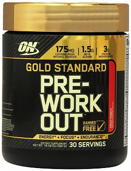Анонс фото optimum nutrition gold standard pre-workout (300 гр) фруктовый пунш