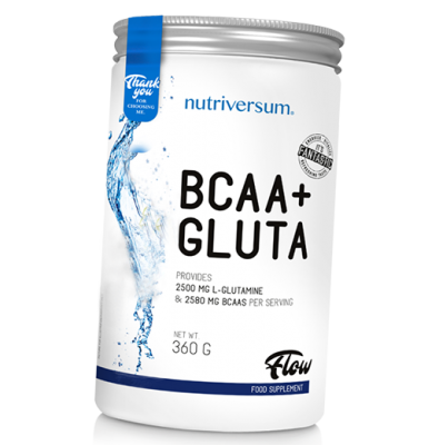 Детальное фото Nutriversum Flow BCAA + Gluta (360 гр) Голубая малина