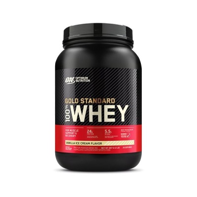 Детальное фото Optimum Nutrition Gold Standard 100% Whey (0,9 кг) Ванильное мороженое