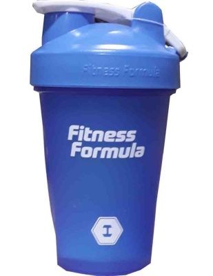 Детальное фото Fitness Formula Шейкер с держателем (500 мл) Голубой, с венчиком