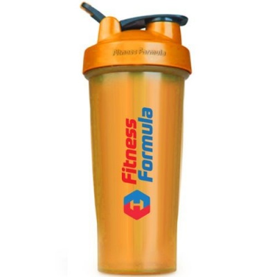 Детальное фото Fitness Formula Шейкер с держателем (600 мл) Оранжевый