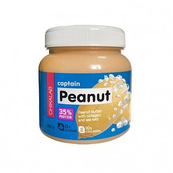 Анонс фото chikalab captain peanut (250 гр) арахисовая паста с морской солью