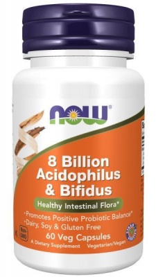 Детальное фото NOW 8 Billion Acidophilus & Bifidus (60 вег. капс)