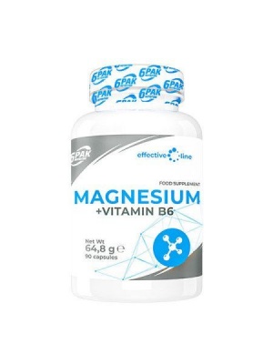 Детальное фото 6PAK Effective Line Magnesium + Vitamin B6 (90 капс)
