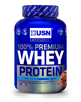 Анонс фото usn 100% premium whey protein (2280 гр) шоколад